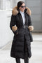 Sophisticated long coat with pom-pom